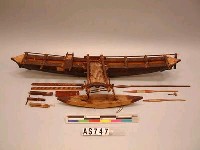 藏品(有單邊舷外支架小船模型)的圖片